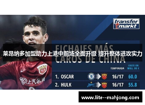 莱昂纳多加盟助力上港中前场全面升级 提升整体进攻实力